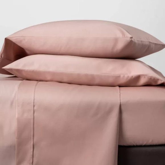 Threshold 500 Thread Count Tri-Ease Sheet Set-Blush - Picture 2 of 5